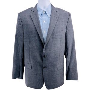 Men's Grey Glen Plaid Two-Button Blazer